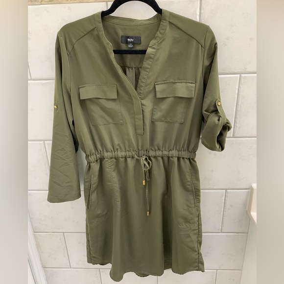 Mossimo Supply Co. Dresses & Skirts - ‼️DONATING Mossimo Olive Green Long Sleeve Midi Dress